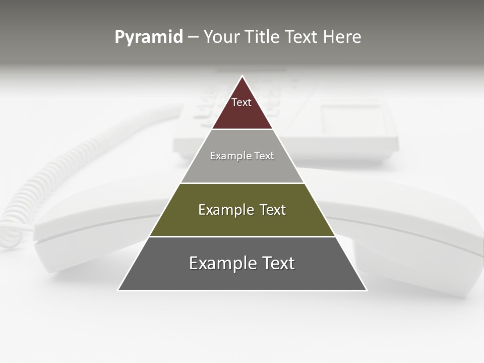A White Telephone Sitting On Top Of A Table PowerPoint Template