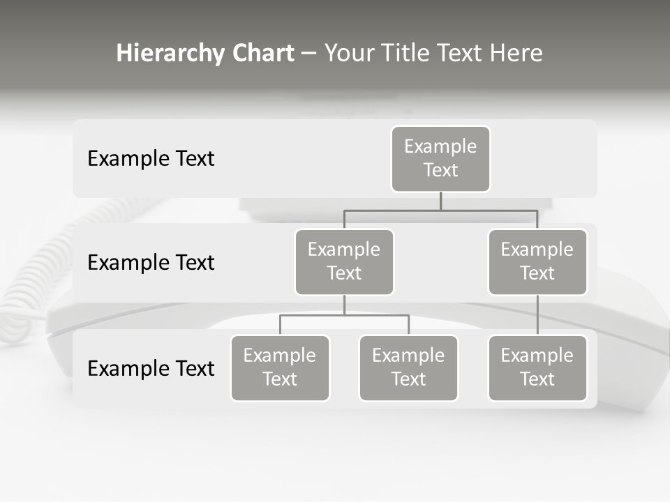 A White Telephone Sitting On Top Of A Table PowerPoint Template