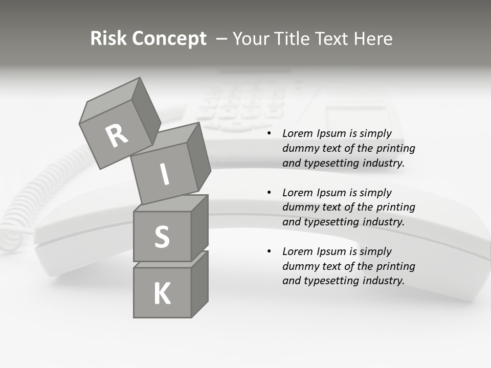 A White Telephone Sitting On Top Of A Table PowerPoint Template