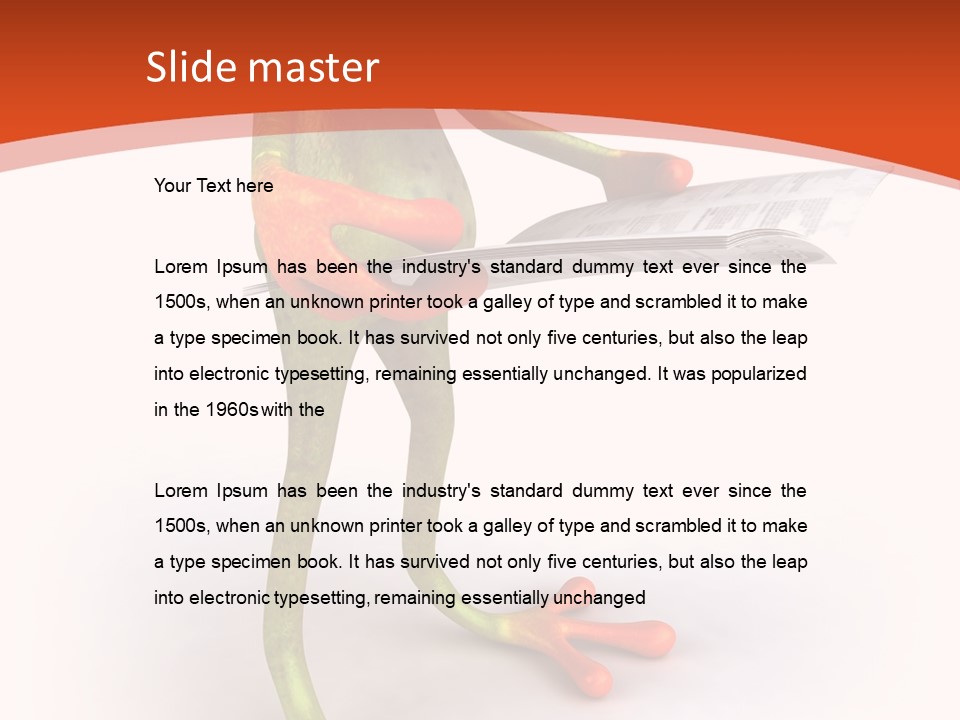 A Frog With Glasses Holding A Knife In His Hand PowerPoint Template