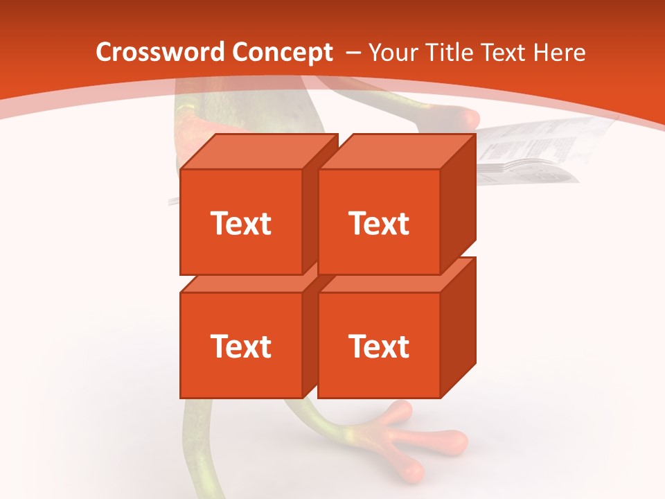 A Frog With Glasses Holding A Knife In His Hand PowerPoint Template