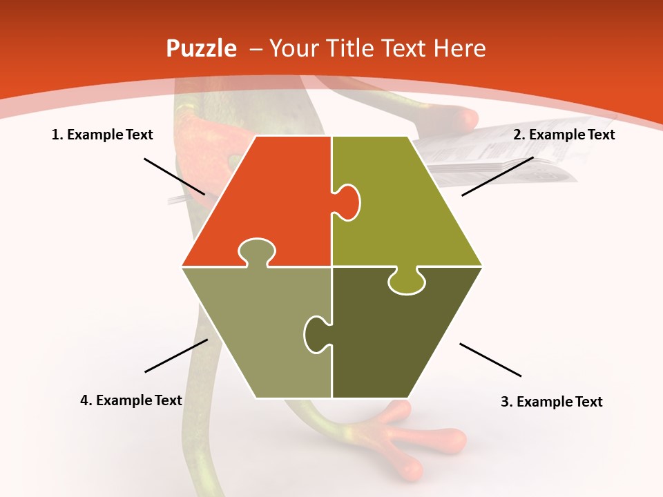 A Frog With Glasses Holding A Knife In His Hand PowerPoint Template