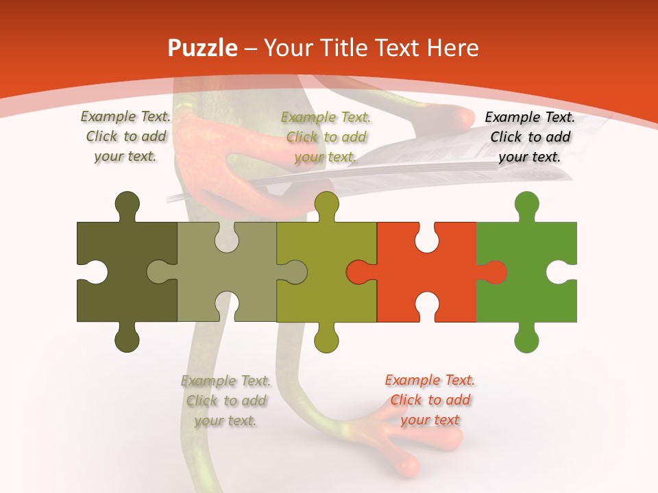 A Frog With Glasses Holding A Knife In His Hand PowerPoint Template