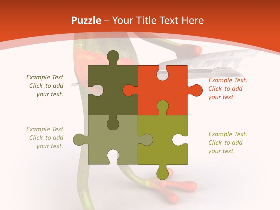 A Frog With Glasses Holding A Knife In His Hand PowerPoint Template