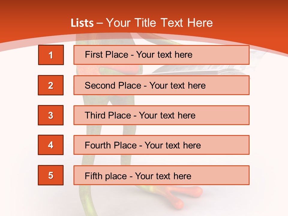 A Frog With Glasses Holding A Knife In His Hand PowerPoint Template