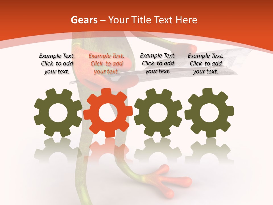 A Frog With Glasses Holding A Knife In His Hand PowerPoint Template