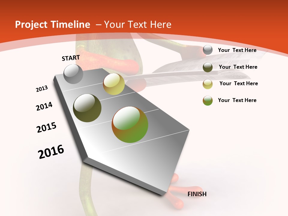 A Frog With Glasses Holding A Knife In His Hand PowerPoint Template