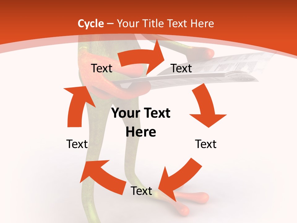 A Frog With Glasses Holding A Knife In His Hand PowerPoint Template