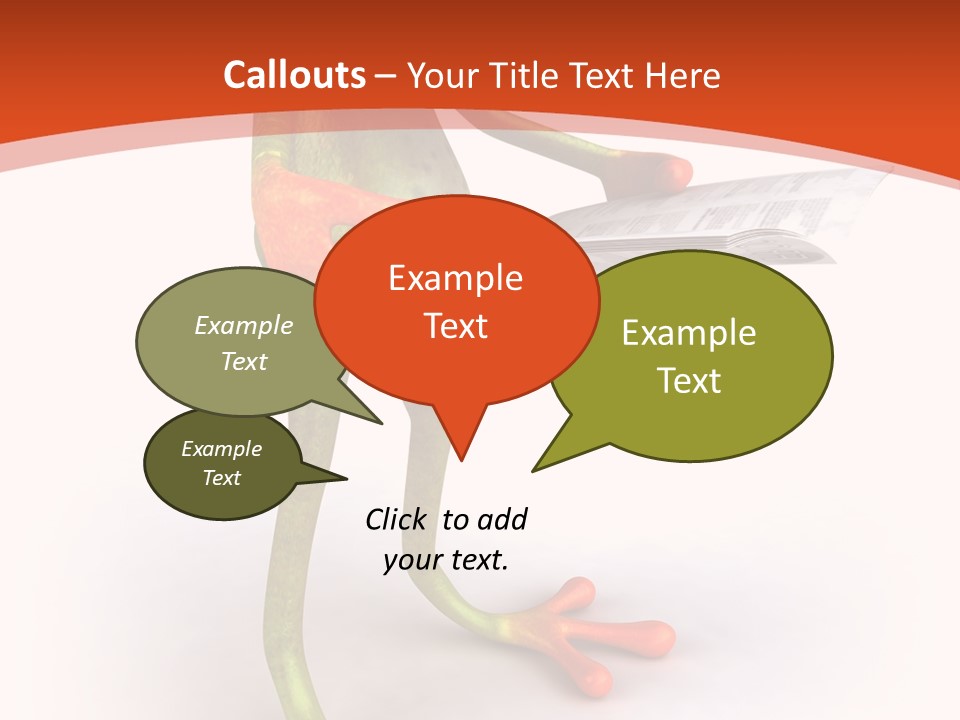 A Frog With Glasses Holding A Knife In His Hand PowerPoint Template