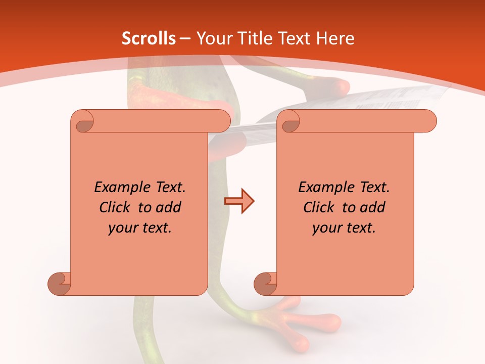 A Frog With Glasses Holding A Knife In His Hand PowerPoint Template