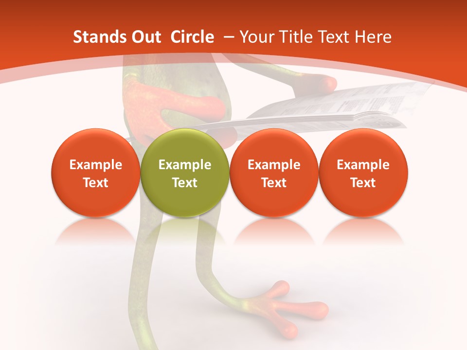 A Frog With Glasses Holding A Knife In His Hand PowerPoint Template