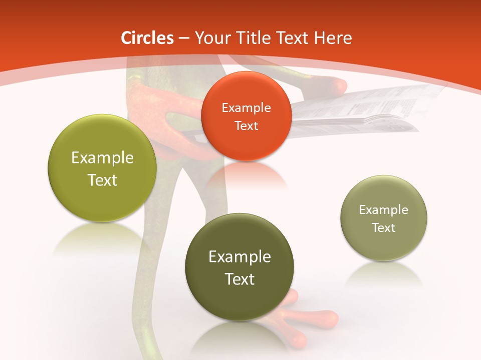 A Frog With Glasses Holding A Knife In His Hand PowerPoint Template