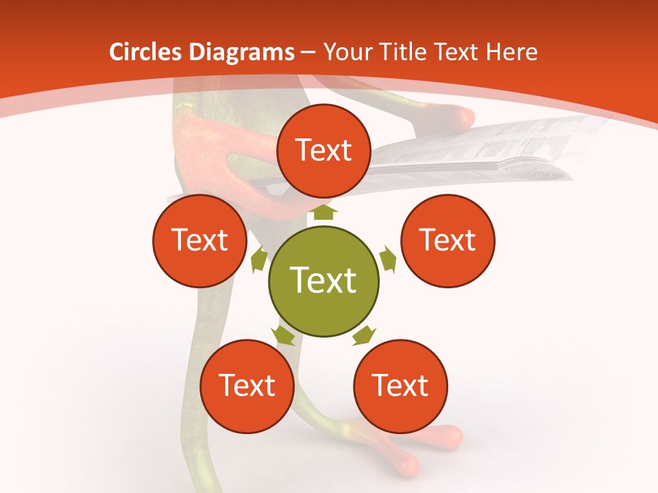 A Frog With Glasses Holding A Knife In His Hand PowerPoint Template