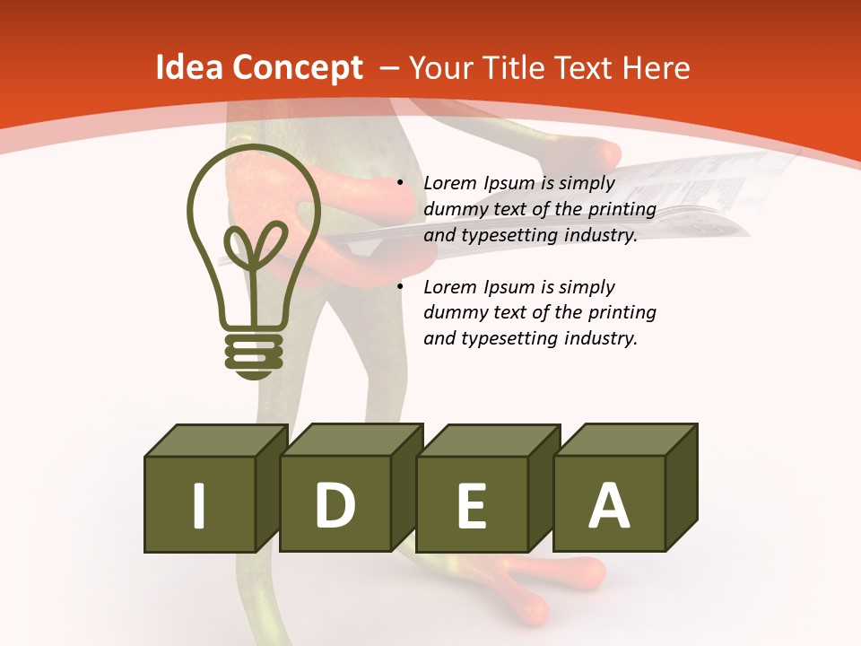 A Frog With Glasses Holding A Knife In His Hand PowerPoint Template