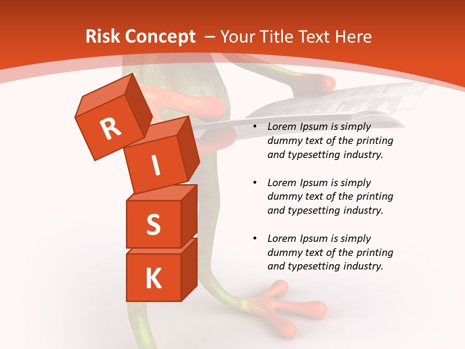 A Frog With Glasses Holding A Knife In His Hand PowerPoint Template