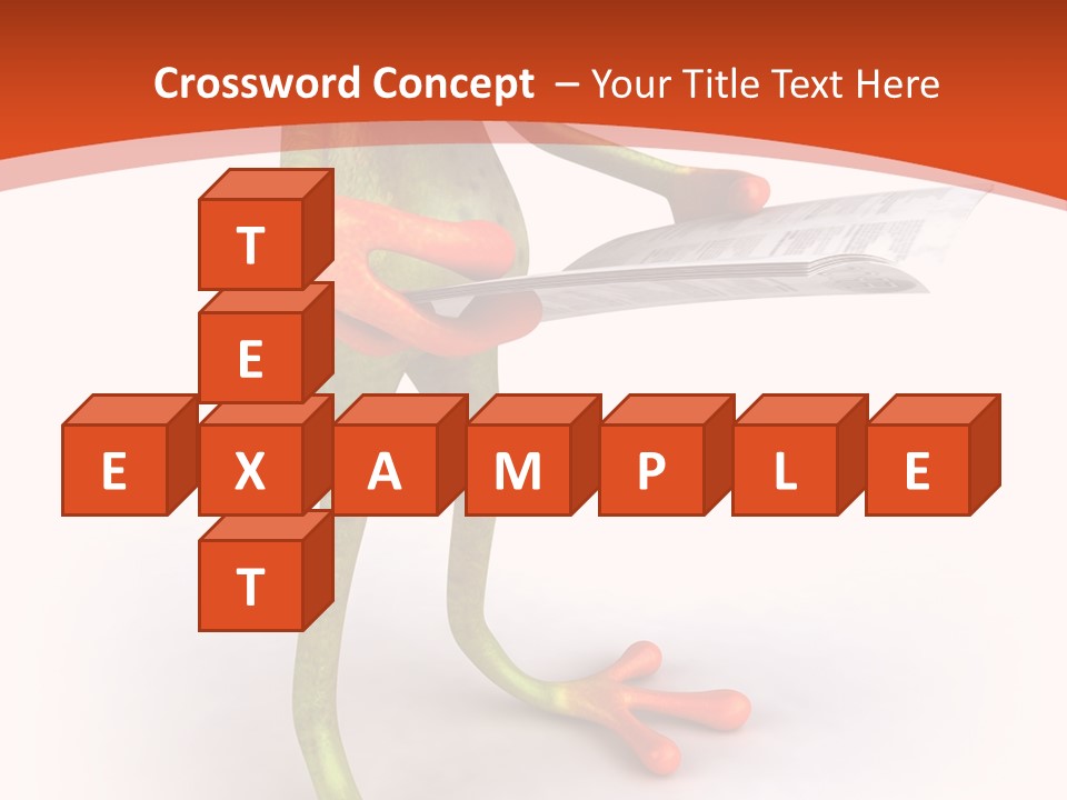 A Frog With Glasses Holding A Knife In His Hand PowerPoint Template