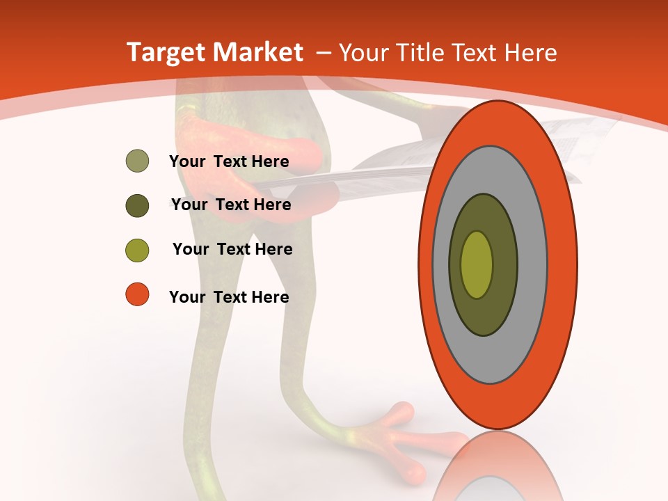 A Frog With Glasses Holding A Knife In His Hand PowerPoint Template