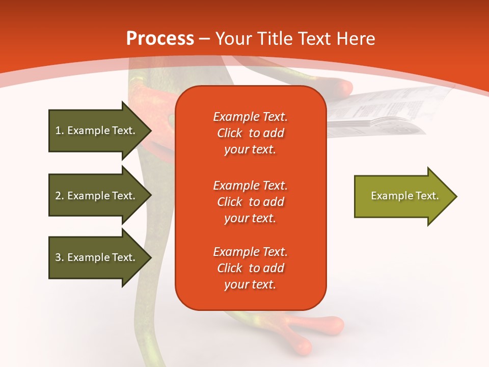 A Frog With Glasses Holding A Knife In His Hand PowerPoint Template