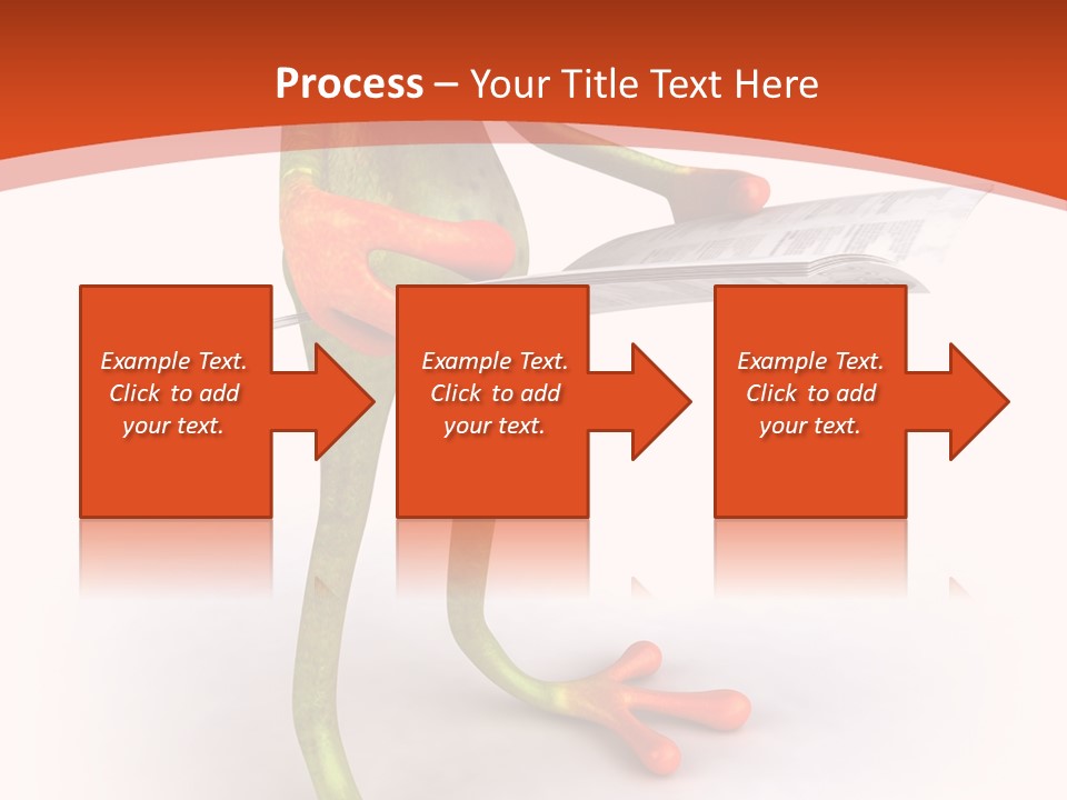 A Frog With Glasses Holding A Knife In His Hand PowerPoint Template