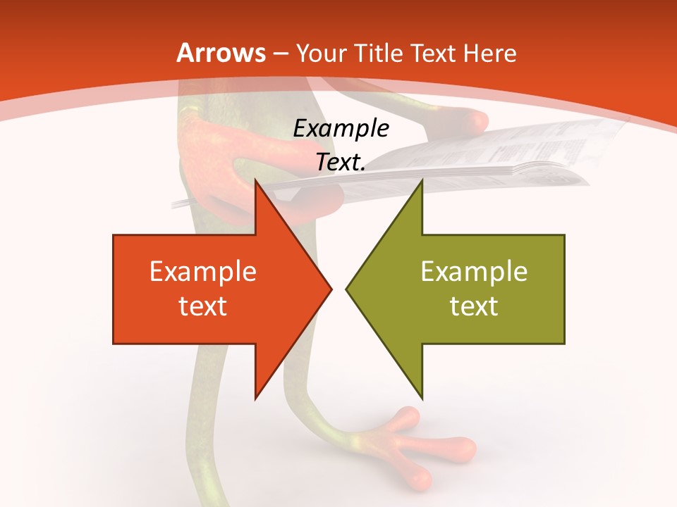 A Frog With Glasses Holding A Knife In His Hand PowerPoint Template