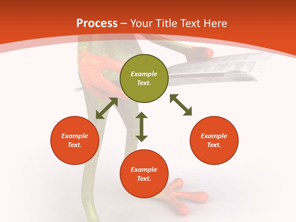 A Frog With Glasses Holding A Knife In His Hand PowerPoint Template