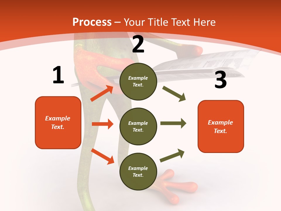 A Frog With Glasses Holding A Knife In His Hand PowerPoint Template