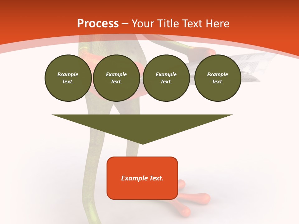 A Frog With Glasses Holding A Knife In His Hand PowerPoint Template