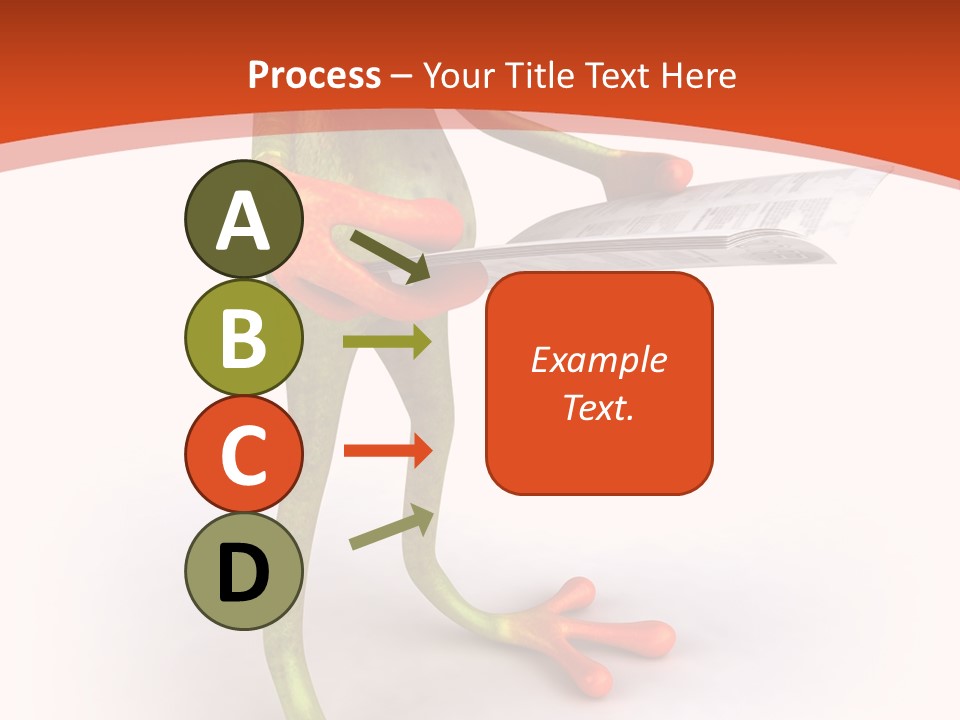 A Frog With Glasses Holding A Knife In His Hand PowerPoint Template