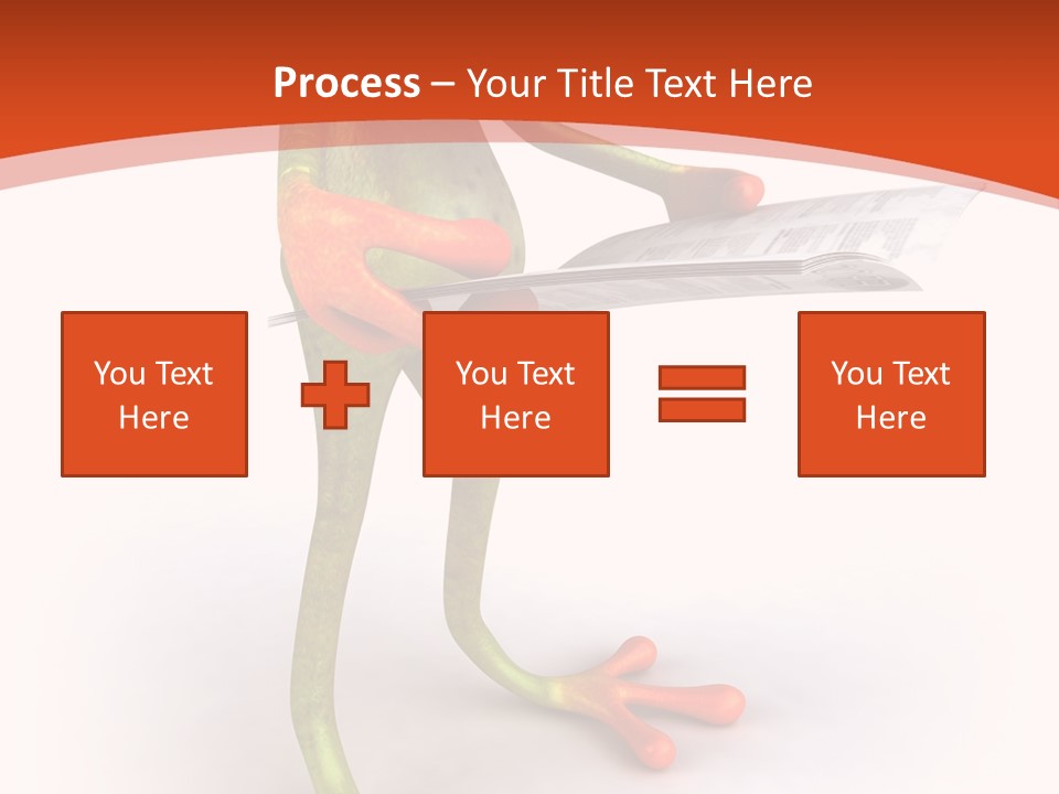 A Frog With Glasses Holding A Knife In His Hand PowerPoint Template