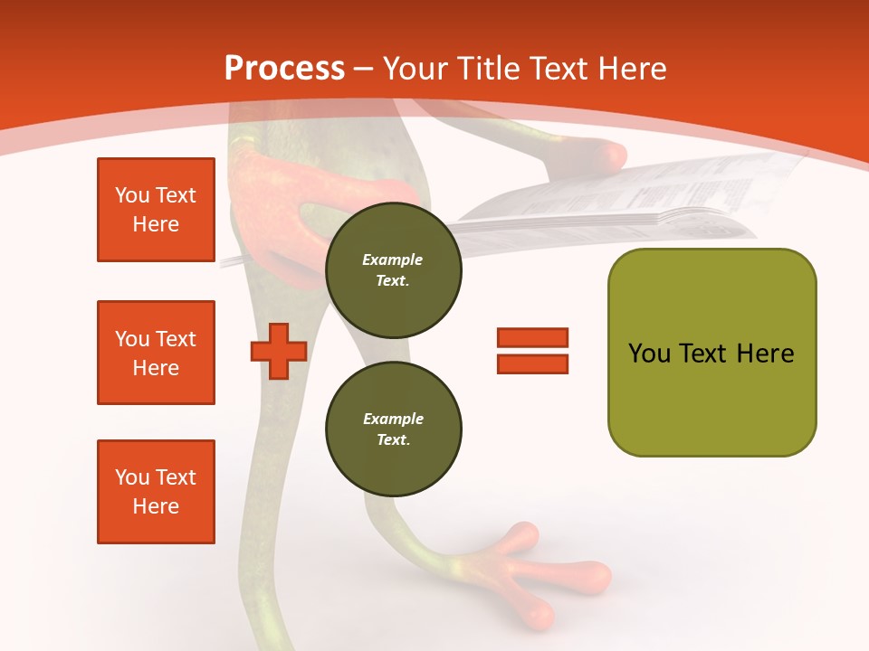 A Frog With Glasses Holding A Knife In His Hand PowerPoint Template