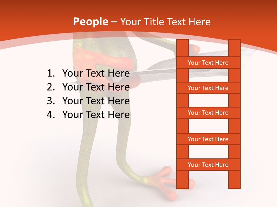 A Frog With Glasses Holding A Knife In His Hand PowerPoint Template