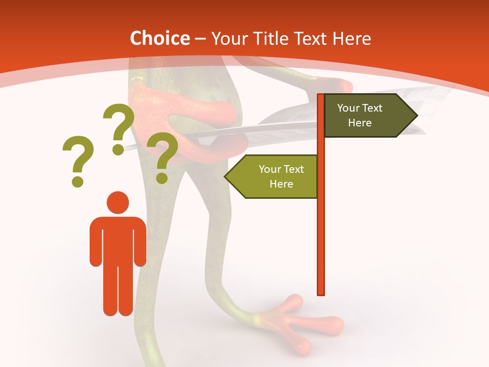 A Frog With Glasses Holding A Knife In His Hand PowerPoint Template