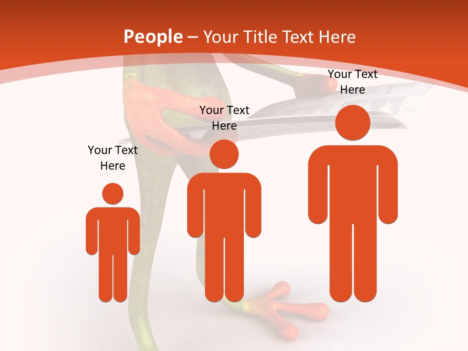 A Frog With Glasses Holding A Knife In His Hand PowerPoint Template