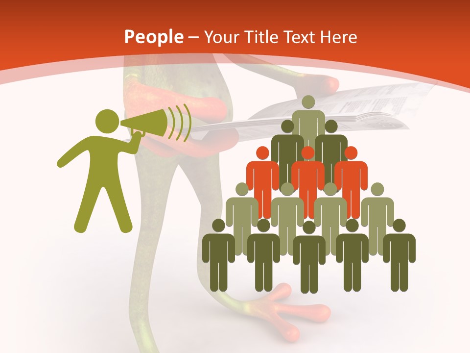 A Frog With Glasses Holding A Knife In His Hand PowerPoint Template