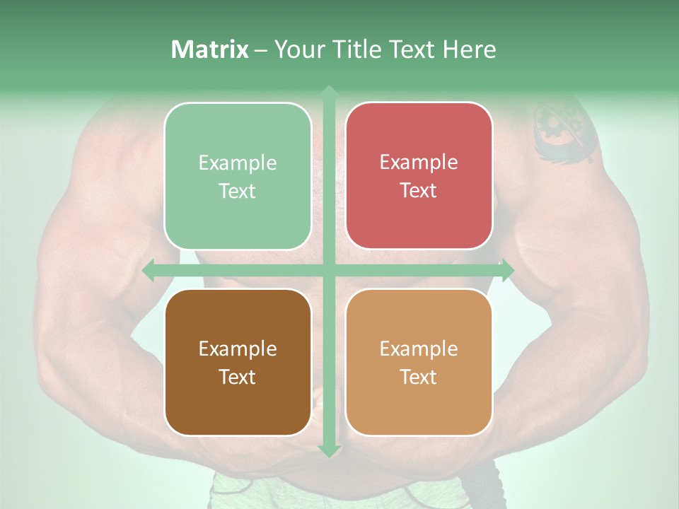 A Man With His Hands On His Chest PowerPoint Template