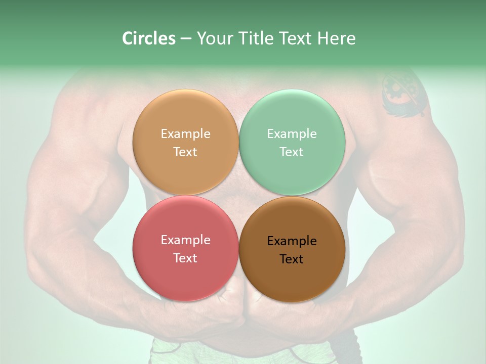 A Man With His Hands On His Chest PowerPoint Template