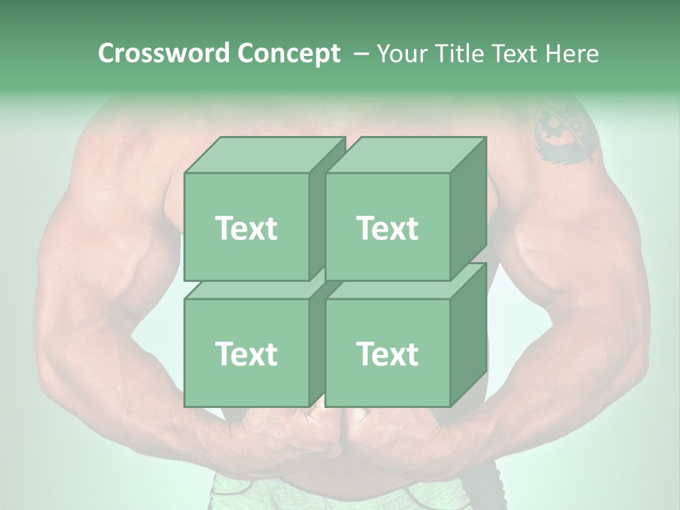 A Man With His Hands On His Chest PowerPoint Template