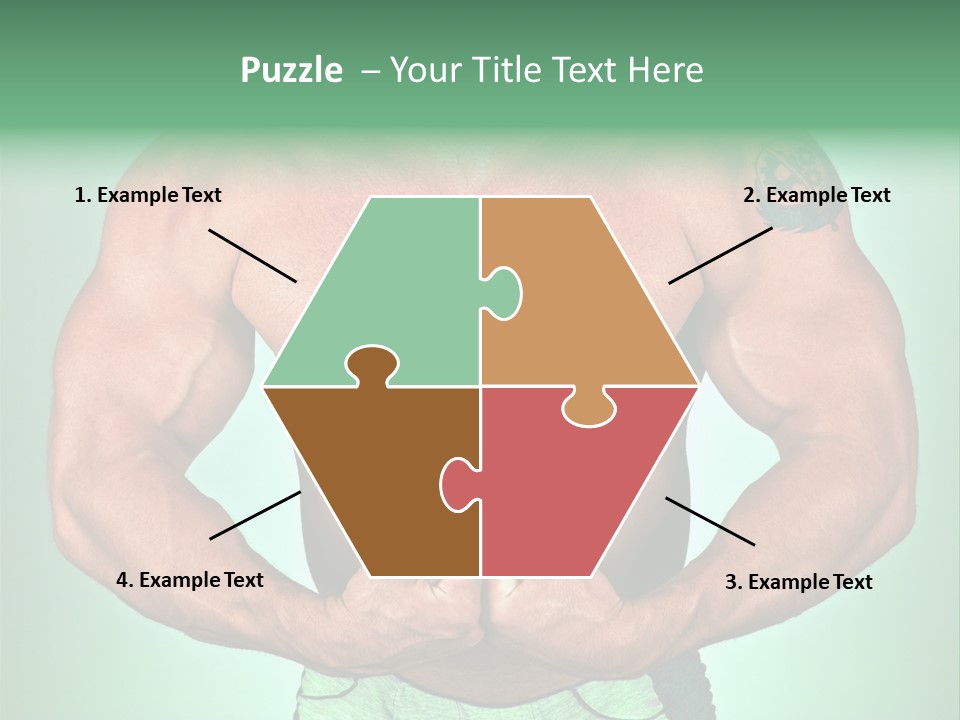 A Man With His Hands On His Chest PowerPoint Template