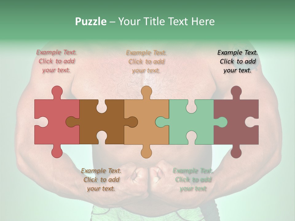 A Man With His Hands On His Chest PowerPoint Template