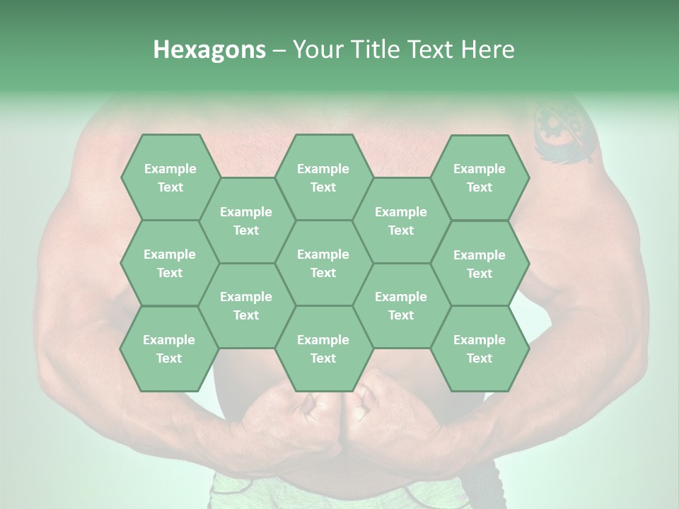 A Man With His Hands On His Chest PowerPoint Template