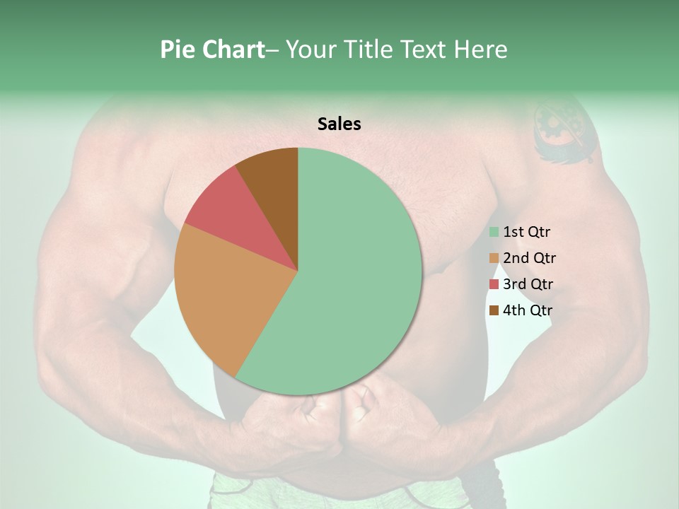 A Man With His Hands On His Chest PowerPoint Template