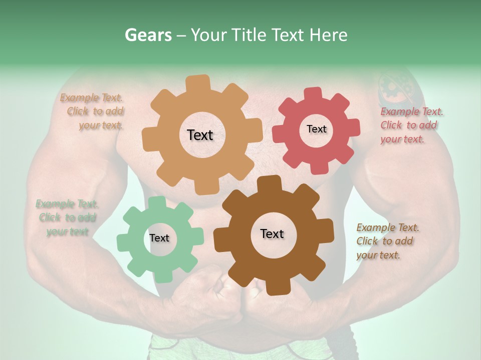 A Man With His Hands On His Chest PowerPoint Template