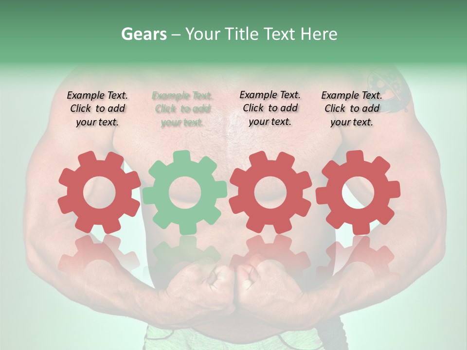 A Man With His Hands On His Chest PowerPoint Template