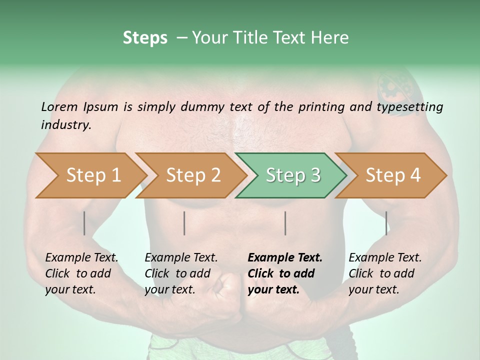 A Man With His Hands On His Chest PowerPoint Template