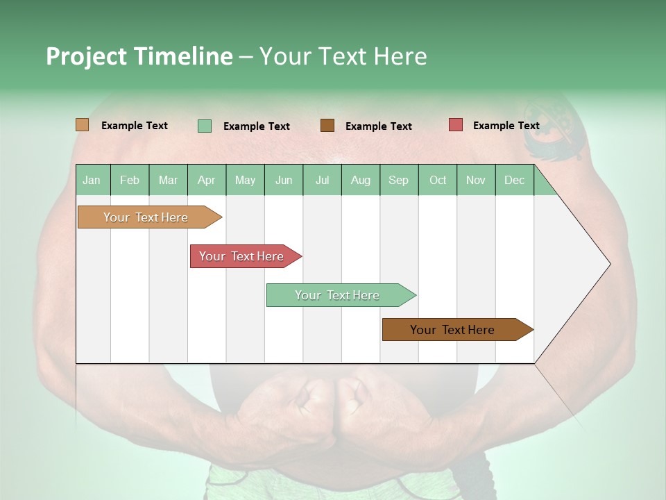 A Man With His Hands On His Chest PowerPoint Template