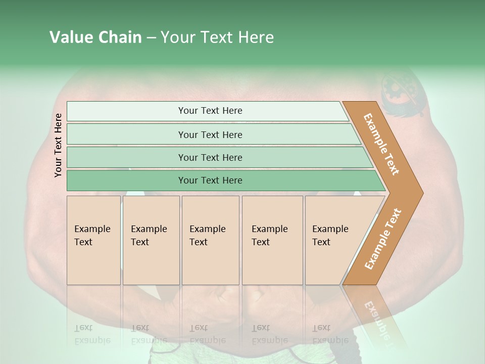 A Man With His Hands On His Chest PowerPoint Template