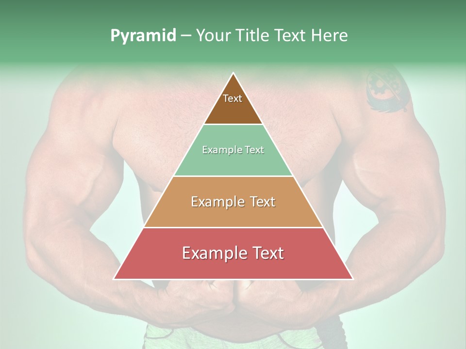 A Man With His Hands On His Chest PowerPoint Template