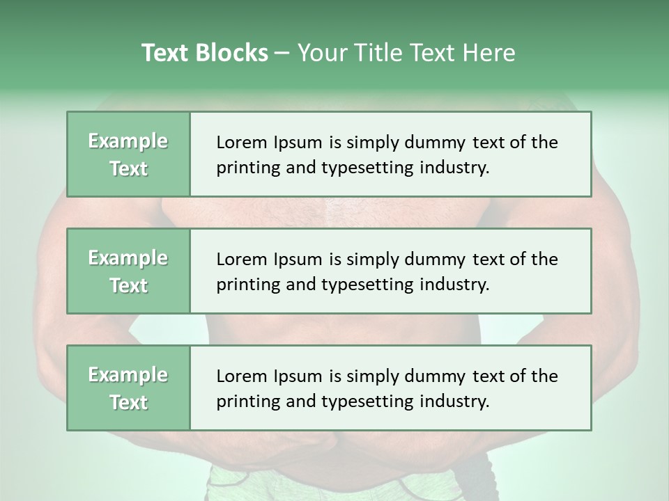 A Man With His Hands On His Chest PowerPoint Template