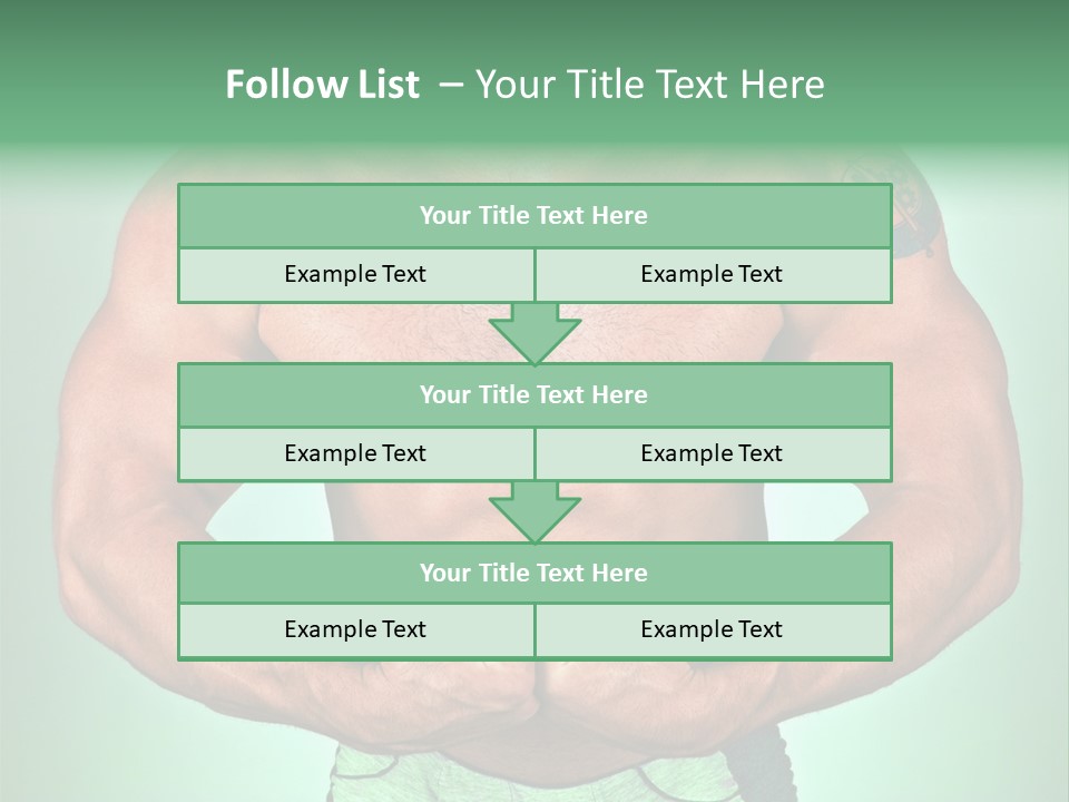 A Man With His Hands On His Chest PowerPoint Template