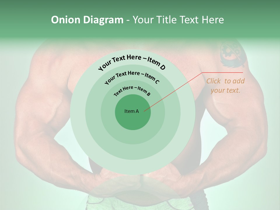 A Man With His Hands On His Chest PowerPoint Template